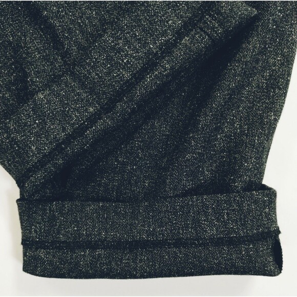 Rafaella Trousers Women's 6P Curvy Heathered Charcoal Grey Zip Straight Leg - Picture 5 of 11